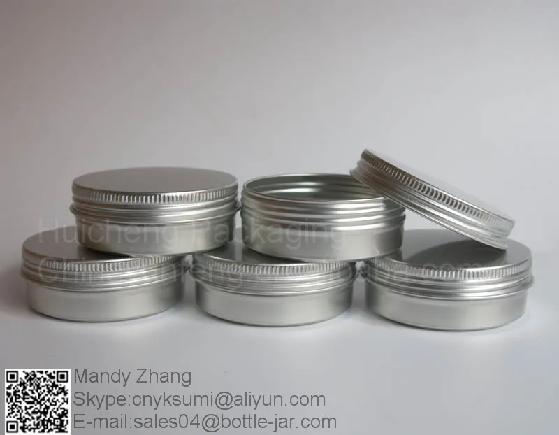 High quality 2 oz 60g aluminum cosmetic jar