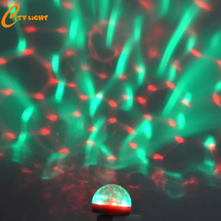 Christmas gift ,3W 4 LEDs Mini LED USB RGB Magic Ball Music Sound Control KTV DJ Disco Light Stage Lamp Effect Light