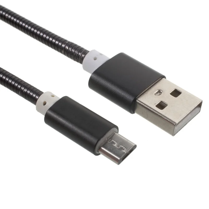 Новый Оригинальный Бренд Кабели Металла Весна Micro USB Зарядка Кабель Синхронизации для Samsung Sony Huawei смартфон/IOS