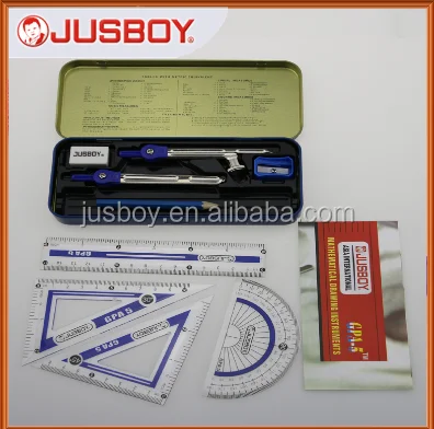 JUSBOY tin case metal geometry box set with low price