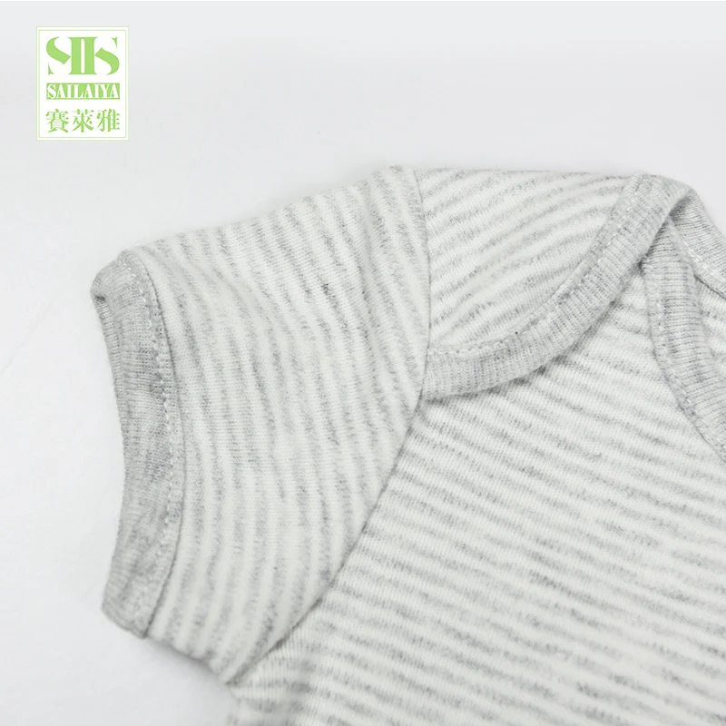 
SIIS orgainc cotton short sleeve newborn baby rompers baby bodysuit clothes 3 pack multi newborn to 6 Month clothes 