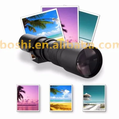 OEM/ODM 500mm f8-f32 manual long focus T - port single reflex telephoto camera lens for all SLR camera