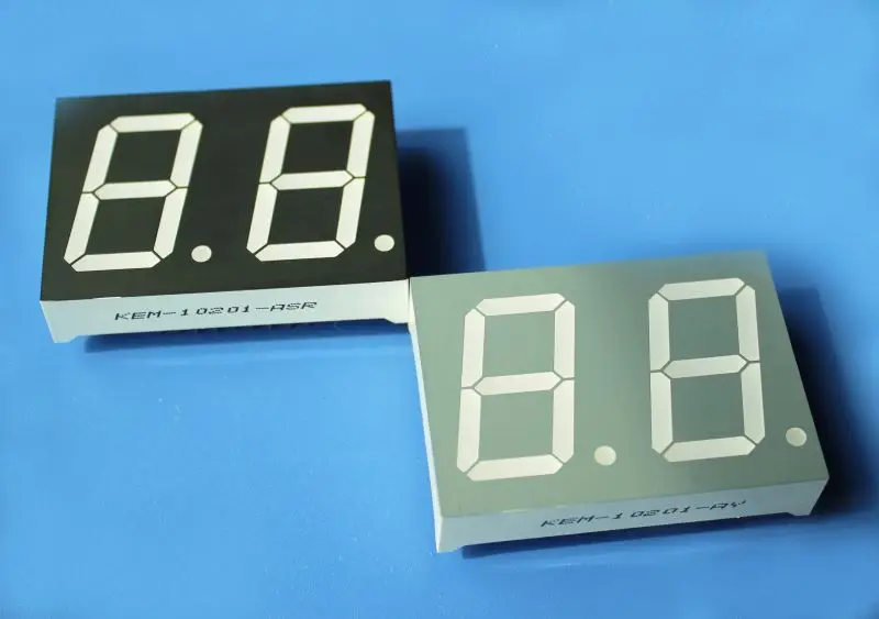 1inch 18 pin 2 digit 7 segment display de 7 segmentos catodo comum green