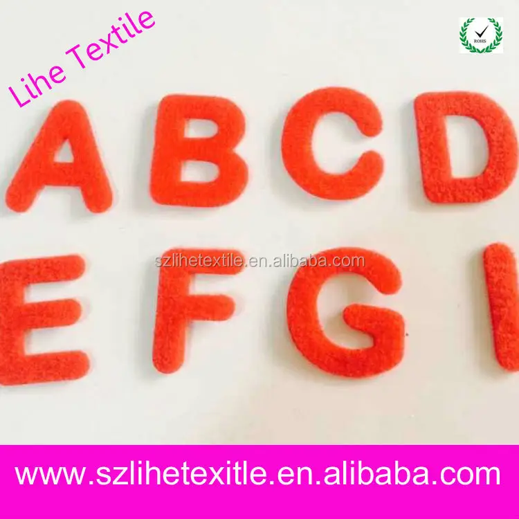 
100% нейлоновые буквы и цифры с петлей 