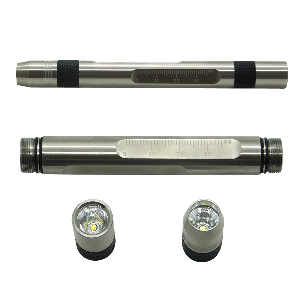 Reusable LED Diagnostic Medical Penlight with Gauge for Nurses Doctors with Pocket Clip