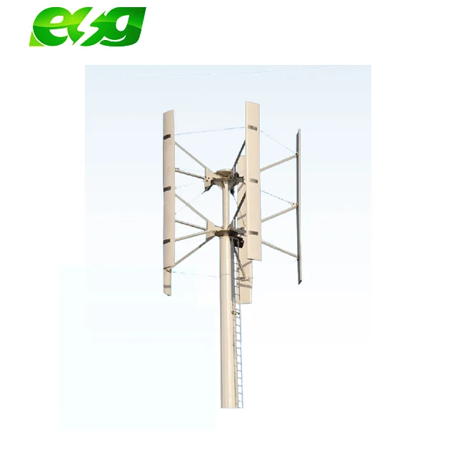 Wholesale OEM logo  blade Long life 1kw  maglev vertical axis wind turbine generator