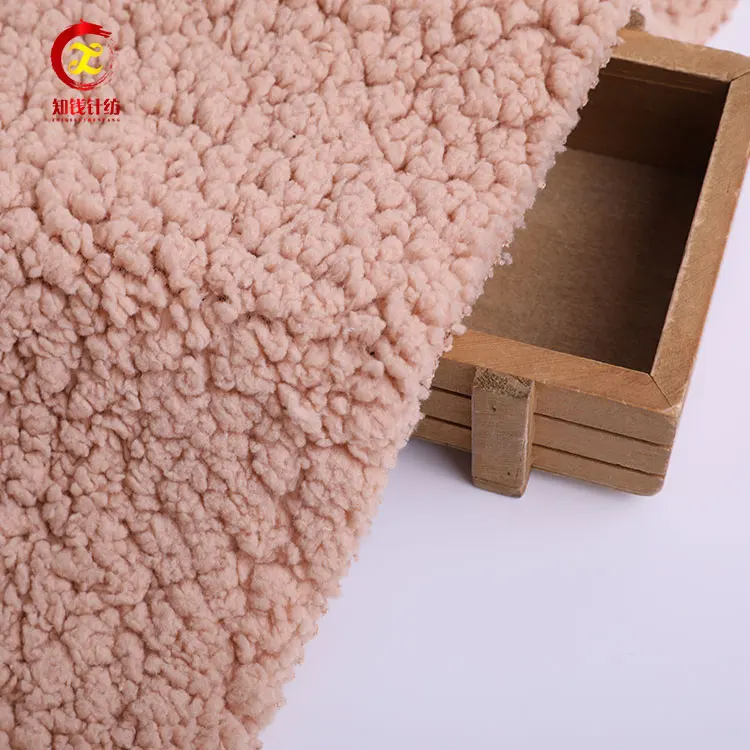 Polyester cheap soft sherpa fleece blanket fabric sale by yard