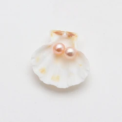 Wholesale 6-7mm near round shape aaa pearl beads no holes freshwater bulk loose pearls