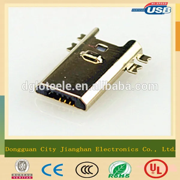 универсальный смартфон микро usb 5 штырьковый разъем smt