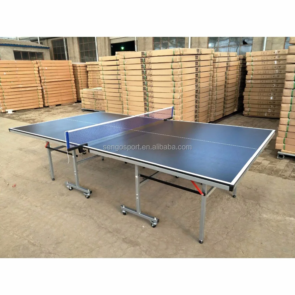 Cheap Outdoor and Indoor Pingpong Table Sport Single folding table Tennis table with wheels