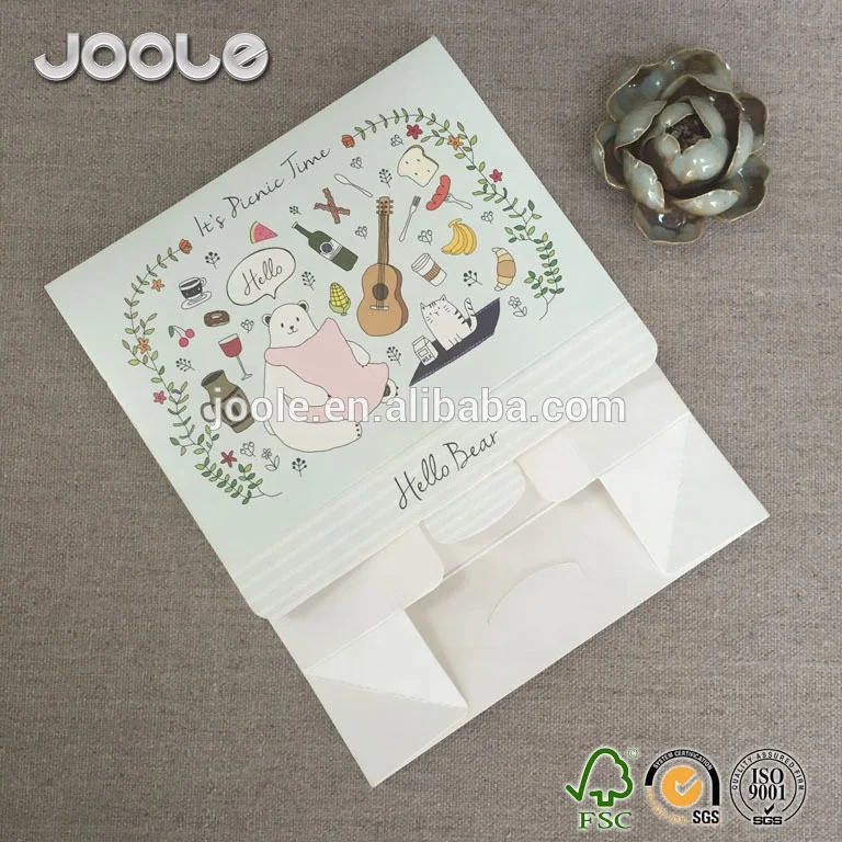 Easy fast building up folded paper 6inch 8inch 10inch cake box flat in shipping collapsible gift box