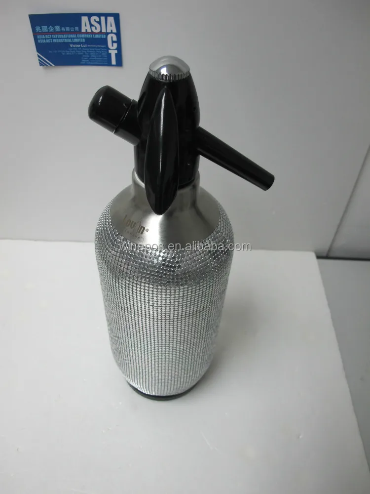classic soda siphon with mesh, glass soda sifon soda drinks maker