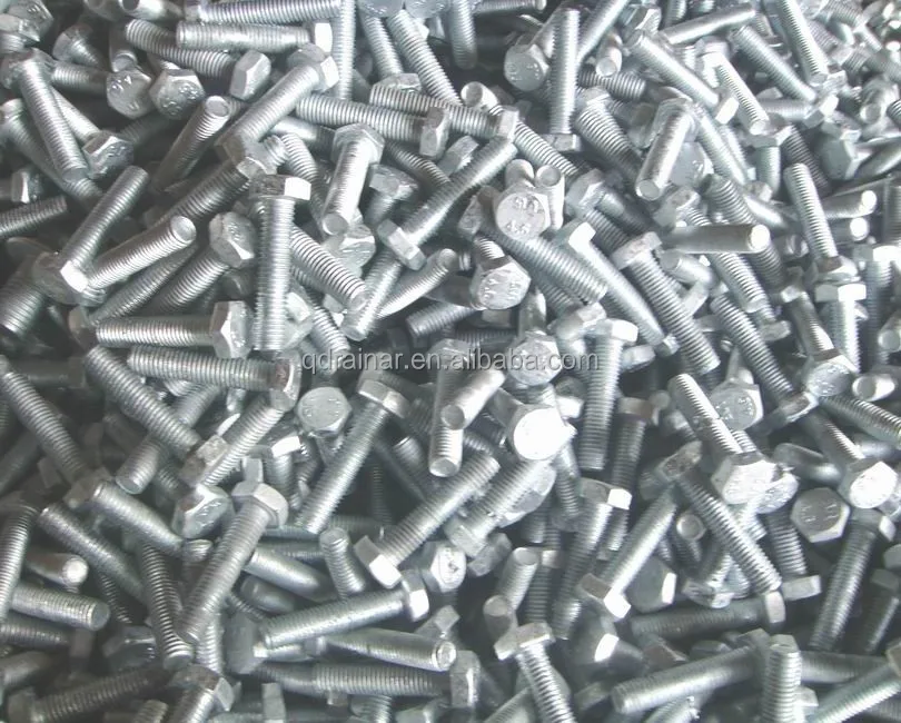 M16*50mm M16*170mm class 4.6 highway guardrail bolt with nut