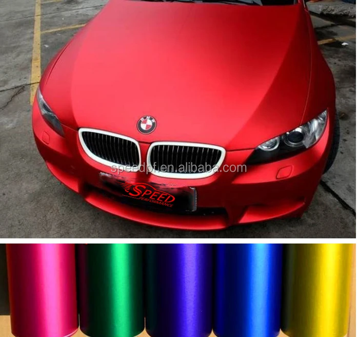 Popular Rose Pink Matte Chrome Metallic Vehicle Body Vinyl Car Wrapping Film