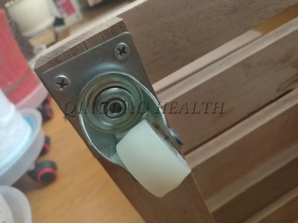 Indoor hard wood plant pot moving tray, plant cart