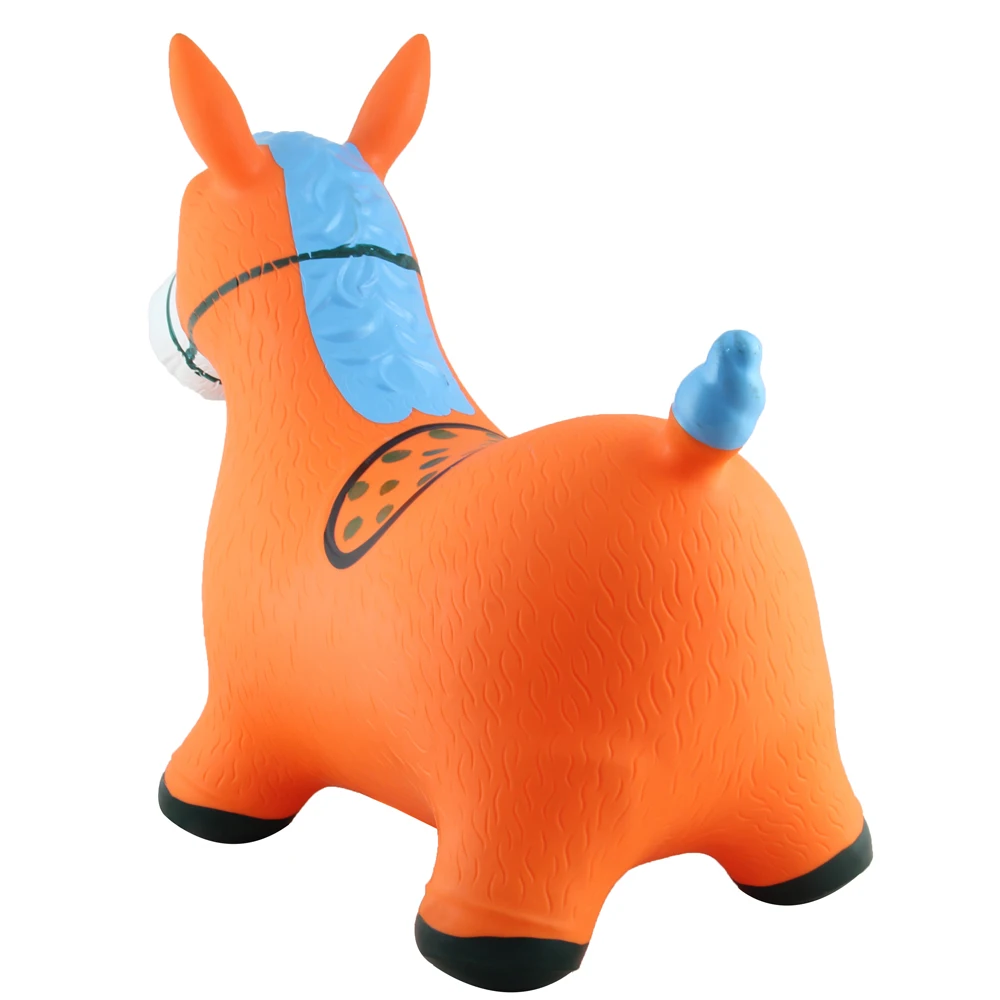 
PVC inflatable horse with color paint for kids 