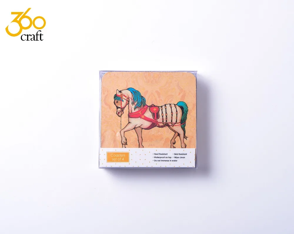 Attractive Design UV Light Printing MDF Wood Beer Plate Placemat Beach Bar Coffee Photo Coaster