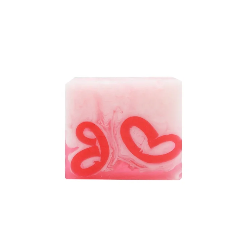 
100g Sweet heart shape Strawberry handmade gift soap 