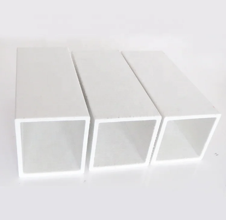 Pultruded fiberglass pole, glass fiber hollow rod, frp rectangular tube