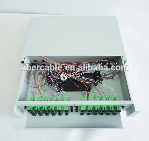 Оптическая выдвижная патч-панель для монтажа в стойку или шкаф 19” на 12, 24, 48, 96, 144 порта - PP-SR