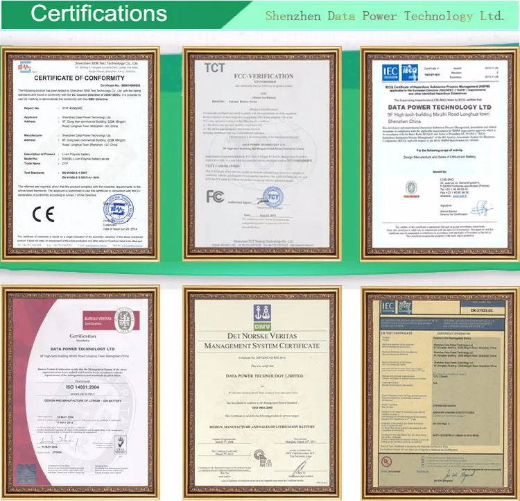 3.7v 503440 600mAh lithium polymer batteries