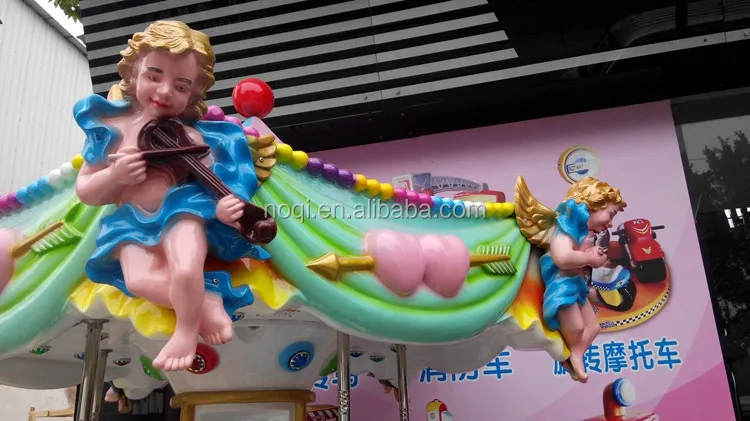 NQK-D10 2016 new design carousel kiddie ride carousel horses amusement ride kids coin operated game machine for amusement park