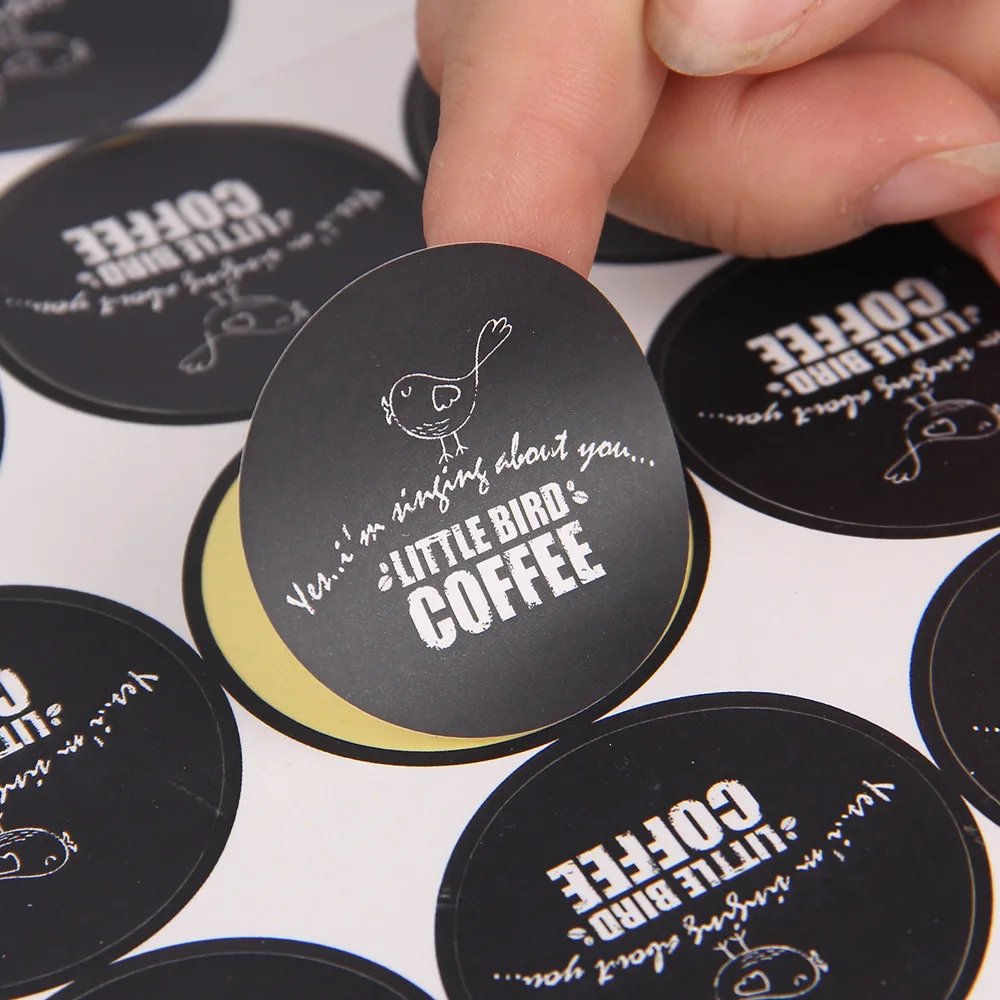 Biodegradable Adhesive Die Cut Paper Packing Sticker Labels Print Custom Sticker MHL Gift & Craft Cmyk Print Accept