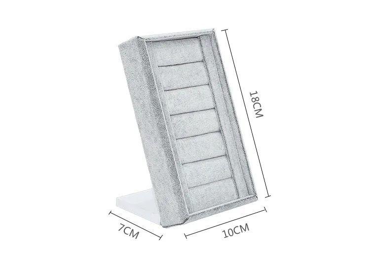 Suede ring rack bracelet display rack earrings display board storage box jewelry display props wholesale