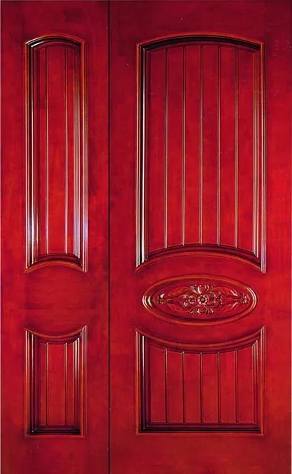 Factory supply semi solid wooden door with competitive price