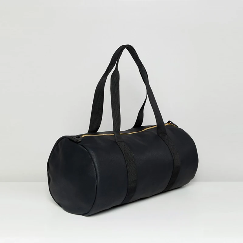 2019 New Style Black Outdoors Men PU Leather Travel Duffel Bag Per Custom Request Welcome Custom Design 50*26*26cm 2*FOB Price