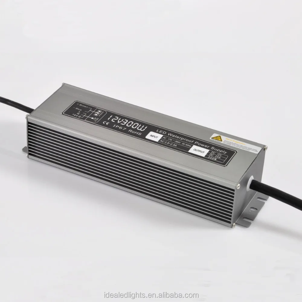 
200w waterproof led driver for strips and modules 