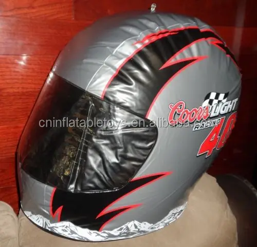 Factory COORS LIGHT BEER RACING HELMET 40 INFLATABLE BLOW-UPS Mancave cap ADVERTISEMENT