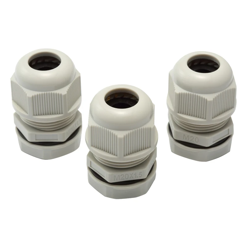 Серия G серый и черный ПВХ или нейлоновый водонепроницаемый кабельный сальник g1/2 g3/4 g1/4 кабельный сальник