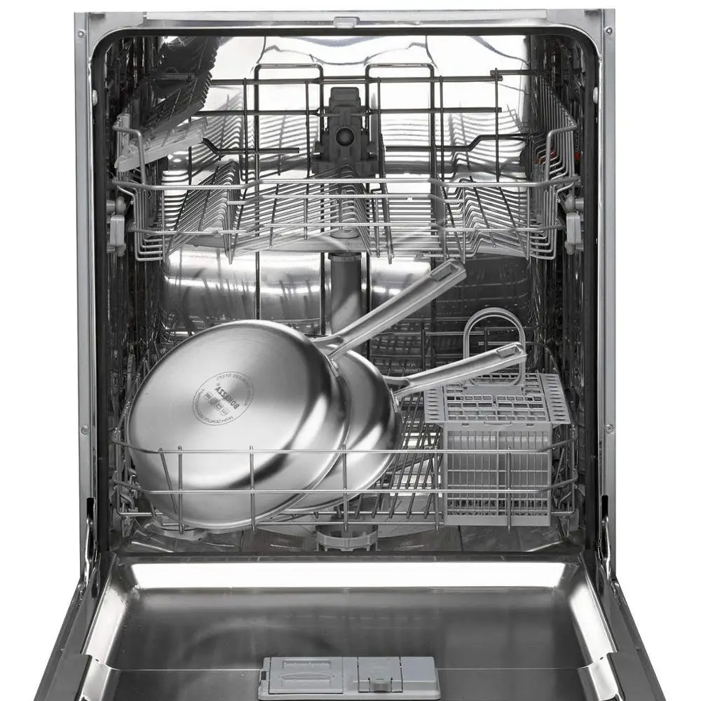 Stainless Steel Material With Bakelite Handle Flat Wok sauce pan Frying Pan