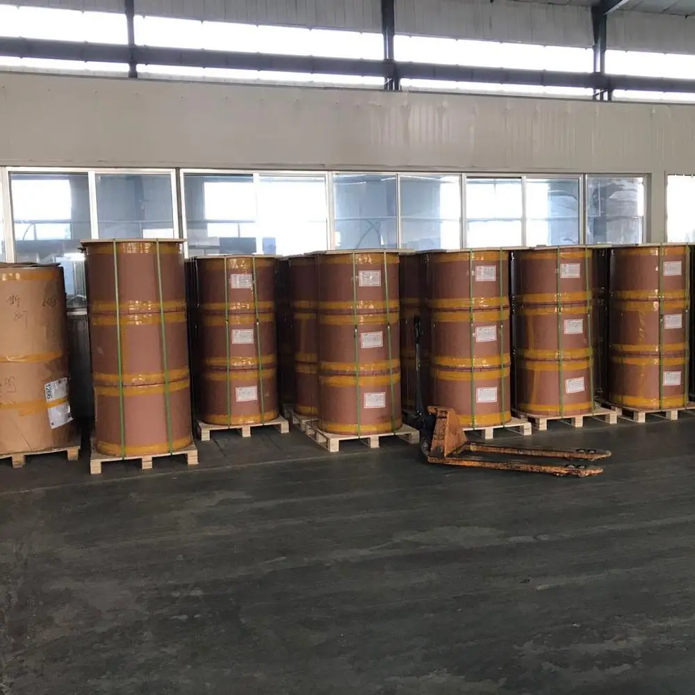 Silver metallized paper for beer label