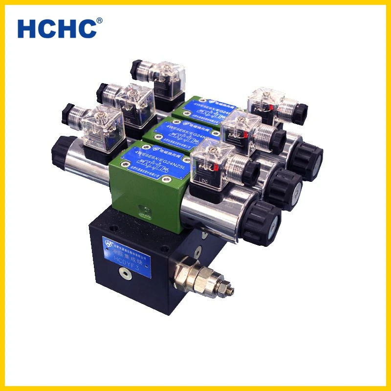 hydraulic manifold block solenoid valve HCDYF3