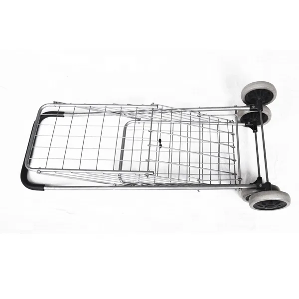 
Factory hot sale wire mesh cheap foldable shopping trolley 