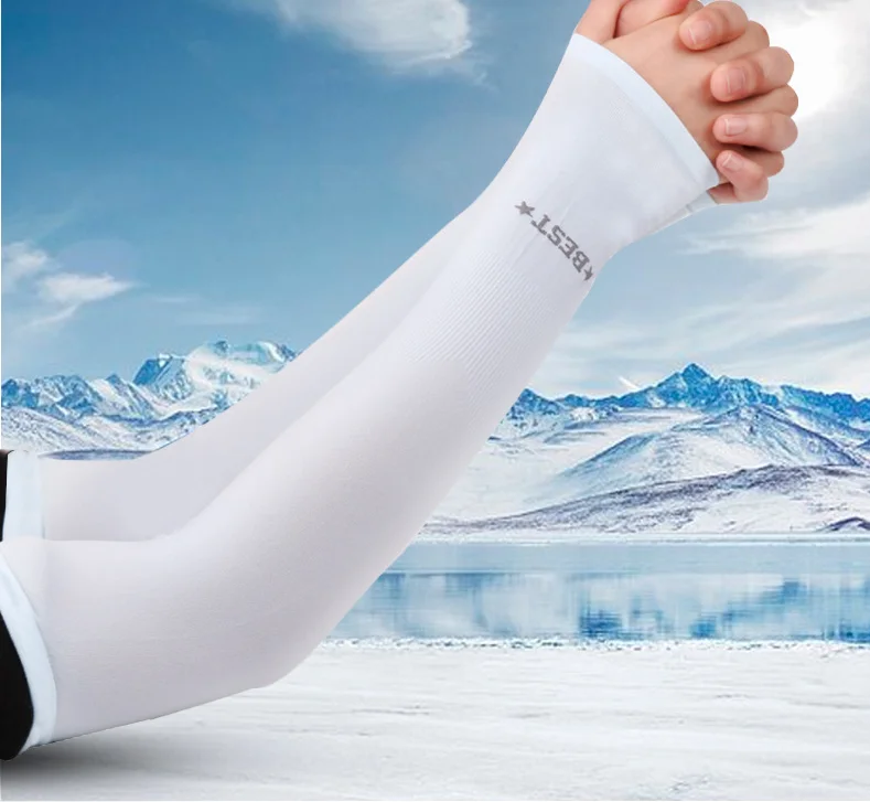 
Latest Outdoor Sports Riding Running UV Sun Protection Arm Sleeves Gloves Golf Sunscreen Arm 