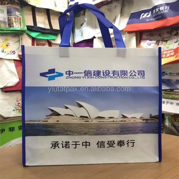 Pepsi promotional Eco-Friendly recycled PP non woven supermarket shopping bag
