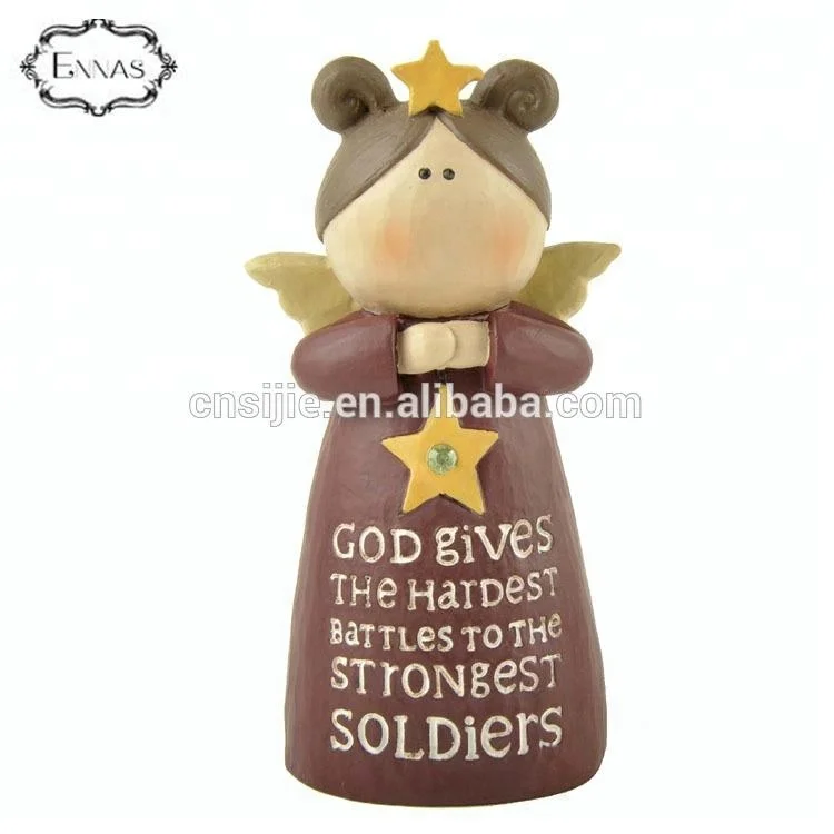 
2020 Ennas Small Angel Figures, Resin Figurine Angel Gifts 