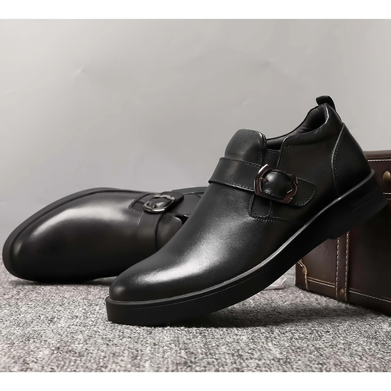 Factory sale custom fashion mens leather casual shoes  wholesale OEM/ODM outdoor  slip-on shoes