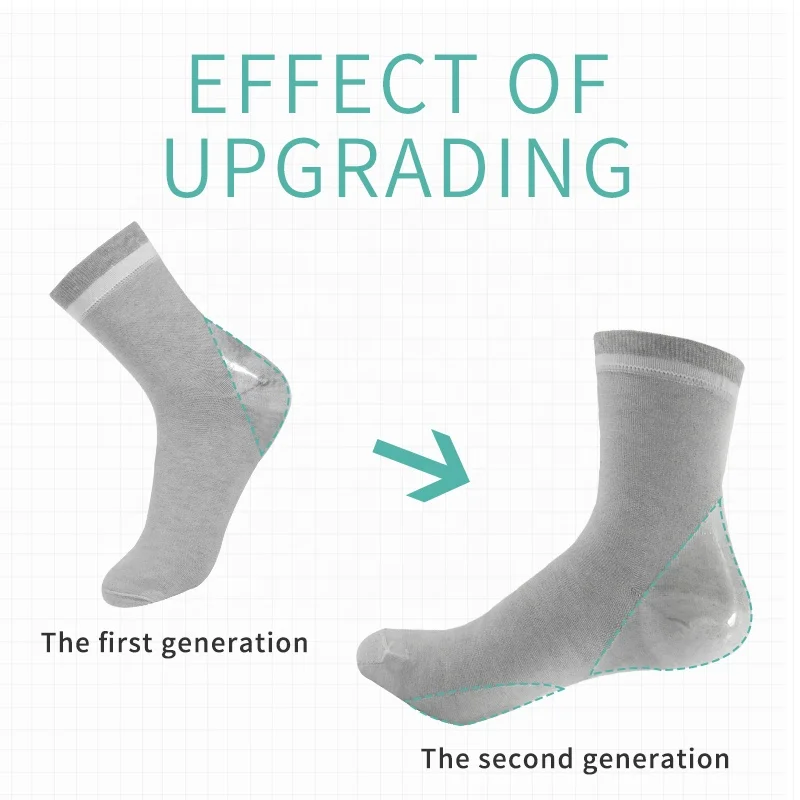 Ladies cotton gel moisture socks for foot care