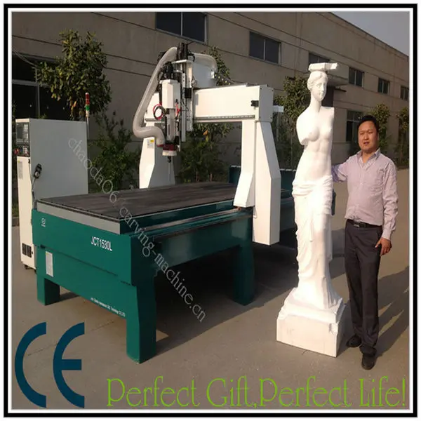 JCT1530L 4 Ось 3d ЧПУ маршрутизатор цена с большой поворотный ось