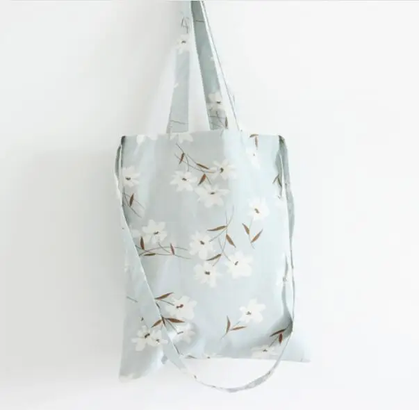 Custom logo print recyclable 12 oz cotton canvas tote shopping bag