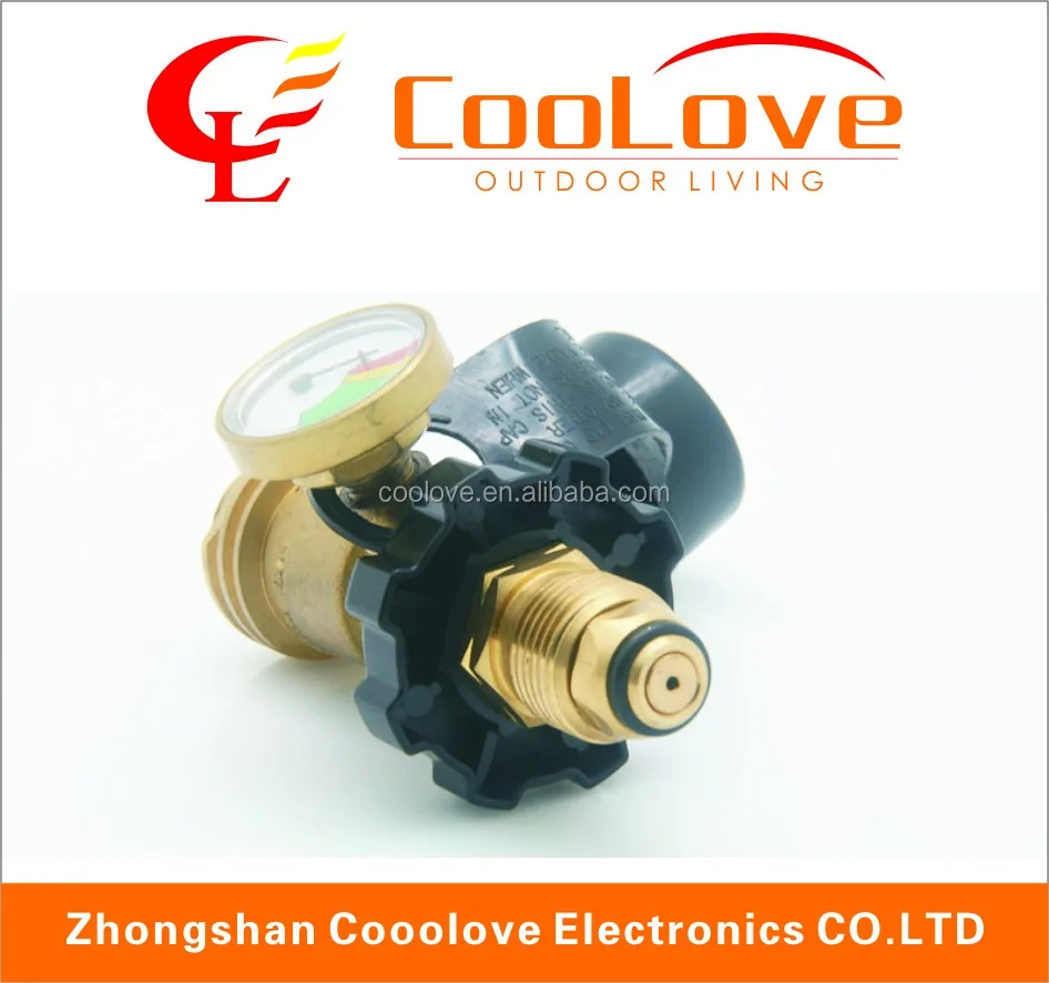 lpg tank adapter with gauge