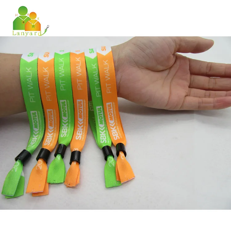 
New product LED woven wristband ,RFID woven fabric wristband from Dongguan Dongchuang 
