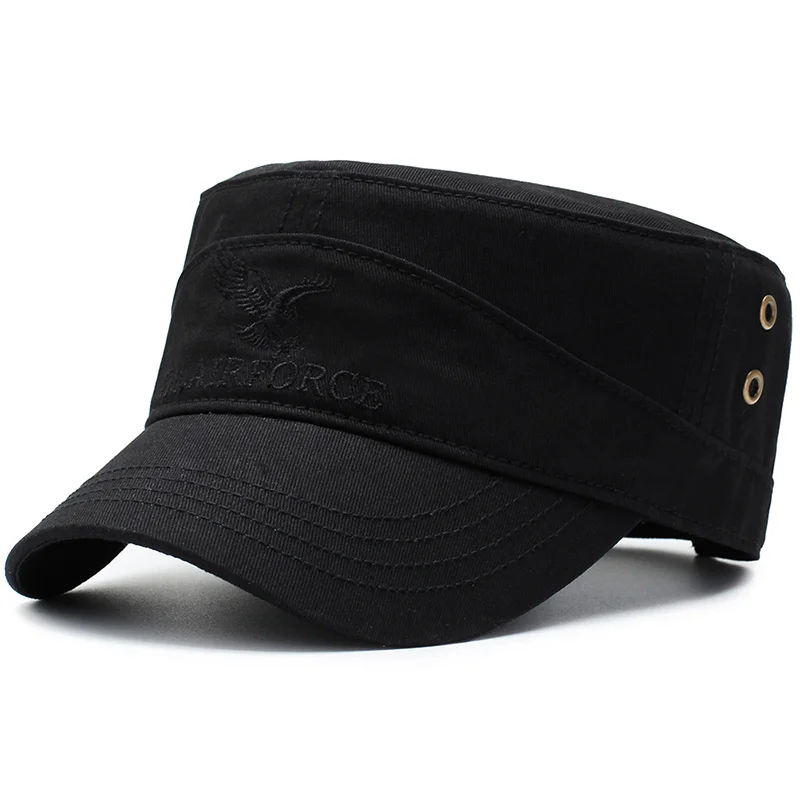
Black navy blue army green spring New Cotton Outdoor Travel Shade Korean Embroidered Letter flat cap 