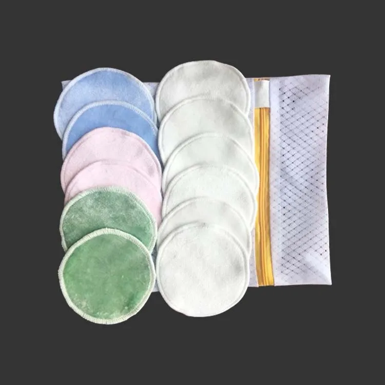 Beauty Skin Care Organic Reusable Washable Round Facial Cleansing Makeup Remover Cotton Pads