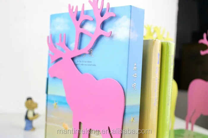 Korean Fashion Cute Metal Bookends Iron,book Stand Decorative Book Support Holder Desk Stands
