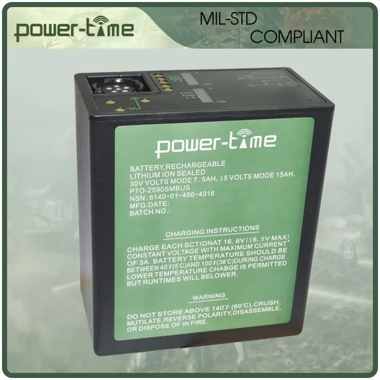 Перезаряжаемые литий-ионные bb 2590 военной батареи